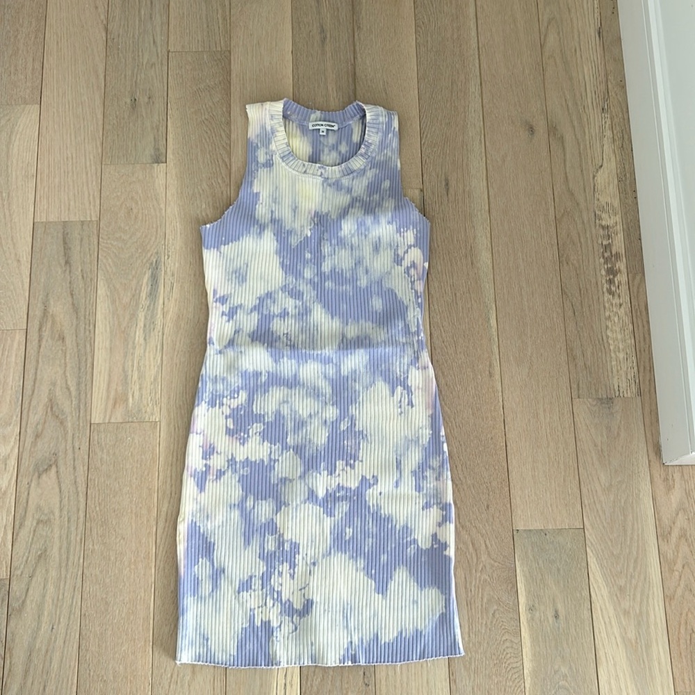 Gently worn Cotton Citizen ribbed stretcher body con dress. Size M